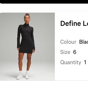 Lululemon Define Long Sleeve Dress
